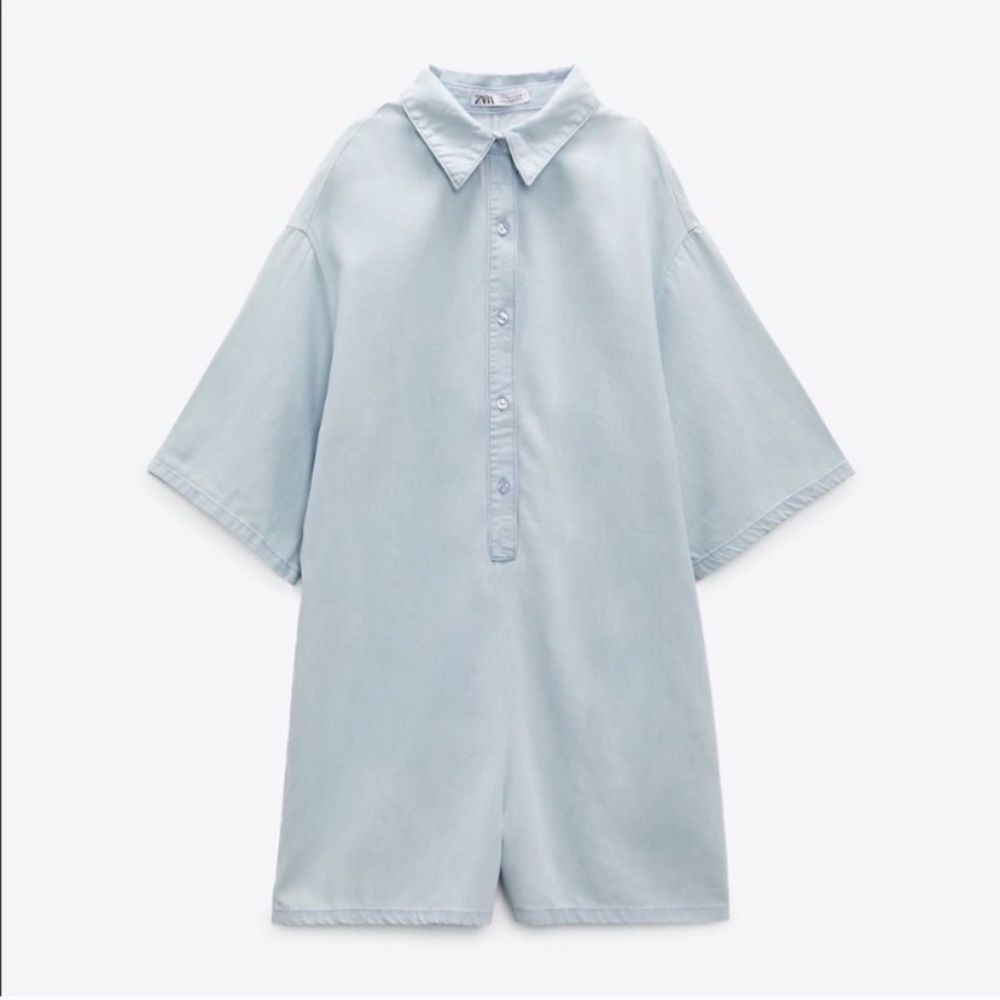 🎉HP🎉NWOT Zara Jumpsuit Denim